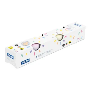 MILAN Fingerfarben 40 ml - Set mit 6 Pastellfarben